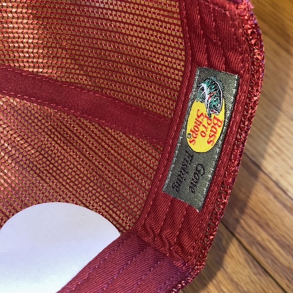 NWT Bass Pro Shop Trucker Hat🎣 - BURGUNDY - Picture 4 of 4